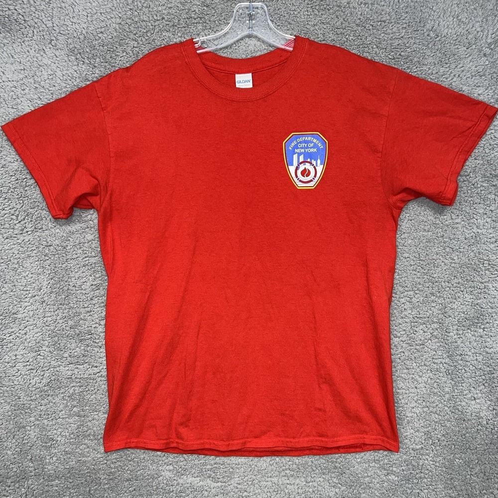 FDNY Fire Department T Shirt Size L New York City NYC Bravest Recruit Bureau Tee